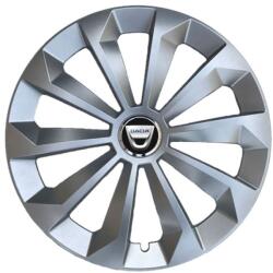 AutoHelix MSA Set 4 Capace Roti 15 inchi (R15) Fame Gri, Compatibile Cu Dacia (3995)