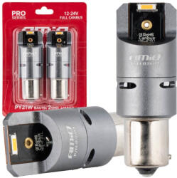 AMiO Becuri LED FULL CANBUS PY21W 2x1860 SMD portocaliu 12V 24V (AX_03604)
