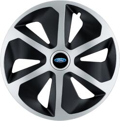 AutoHelix MSA Set 4 capace roti Roco Gri-Negru R15 Compatibil Cu Ford (2664)