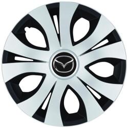 AutoHelix MSA Set 4 Capace Roti Top Gri-Negru R15, Compatibil Cu Mazda (14579)