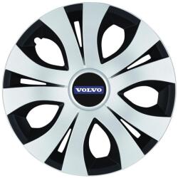 AutoHelix MSA Set 4 Capace Roti Top Gri-Negru R15, Compatibil Cu Volvo (14647)