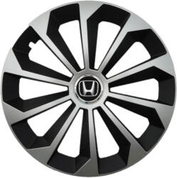 AutoHelix MSA Set 4 Capace Roti 15 inchi (R15) Fame Gri-Negru, Compatibile Cu Honda (1927)
