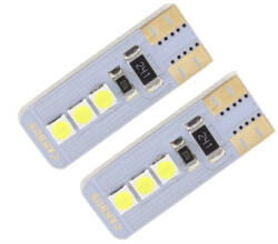 AutoHelix MSA Set 2 becuri auto W5W/T10- 6 smd CANBUS-albastru deschis (AX_LED 088-IB)