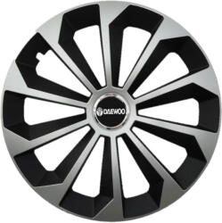 AutoHelix MSA Set 4 Capace Roti 15 inchi (R15) Fame Gri-Negru, Compatibile Cu Daewoo (1918)