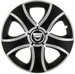 AutoHelix MSA Set 4 Capace Roti 14 inchi (R14) Bis Gri-Negru, Compatibile Cu Dacia (3139)