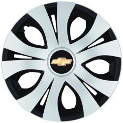 AutoHelix MSA Set 4 Capace Roti Top Gri-Negru R15, Compatibil Cu Chevrolet (14531)