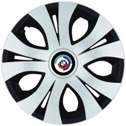 AutoHelix MSA Set 4 Capace Roti Top Gri-Negru R15, Compatibil Cu BMW Nou (20163)
