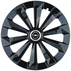 AutoHelix MSA Set 4 Capace Roti 16 inchi (R16) Fame Negru, Compatibile Cu Opel (10050)