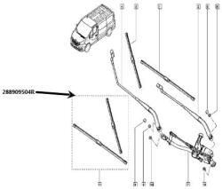 Renault Set Lamele Stergator Parbriz 650/475 Mm (cx_288909504r)