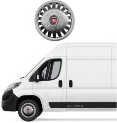 AutoHelix MSA Set 4 capace roti 16 inchi (R16) bombate compatibile Fiat, model 410 (410Ford)