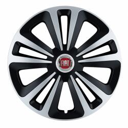 AutoHelix MSA Set 4 Capace Roti Terra Gri-Negru R15, Compatibil Cu Fiat (2690)