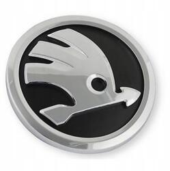 AutoHelix MSA Emblema Skoda, pentru Octavia 90 mm, Negru/Argint (SKD90)