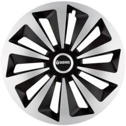 AutoHelix MSA Set 4 capace roti Fox Gri-Negru R15 Compatibil Cu Daewoo (6160)
