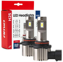 AMiO Set Becuri auto LED seria H25 CANBUS HIR2 9012 12V 31W AMIO-04716 (AX_04716)