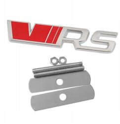 AutoHelix MSA Emblema Skoda VRS, montaj pe capota sau portbagaj, rosu/argintiu (5906449170944)