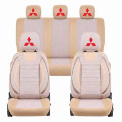 AutoHelix MSA Set Huse Scaune Universale City BEJ, Personalizate cu Mitsubishi (CityMitsubishi)