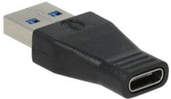 472 Adapter, USB-A apa/USB-C anya, AVAX "AD601 Connect+", fekete (AXAD601)
