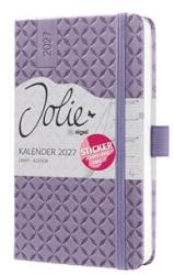  Naptár, A6, heti, 2027, kemény borító, SIGEL "Jolie", Lavender Purple (SIJ138)
