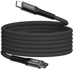Vivamax USB kábel, USB-C - USB-C, 1, 2 m, 60W, mágneses, VERBATIM, fekete (KV31859)