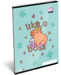 465 Füzet, tűzött, A4, vonalas, 32 lap, LIZZYSULI, "Lollipop Capybara (TICLFVA4LC)