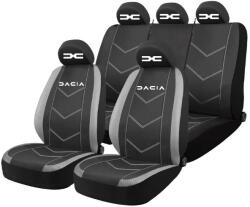 AutoHelix MSA Set Huse Scaune Universale HLX3 Compatibile cu Dacia Nou - Negru/Gri (GROS3)