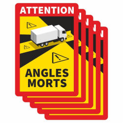  Set 5 stickere magnetice, unghi mort, laminate, 17x25cm, pentru camioane (5902211920183-13746)