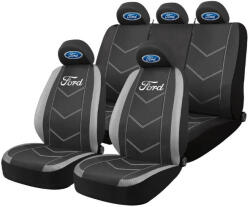 AutoHelix MSA Set Huse Scaune Universale HLX3 Compatibile cu Ford - Negru/Gri (GROS6)
