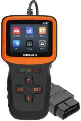Techstar Instrument De Scanare Si Diagnosticare Auto Techstar® V317, Display 2.8 inch, Citire si stergere coduri eroare motor, Diagnosticare CAN, Compatibil OBD II si EOBD, Negru/Orange (SKU3103)