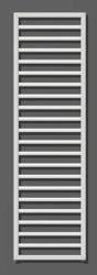 Zehnder Subway - Fürdőszobai radiátor 155x60 cm, egyenes, középcsatlakozó 5 cm, rozsdamentes acélból készült SUBI-150-060 (SUBI-150-060)