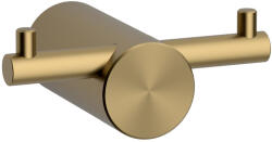 Wellis Fogas, Wellis Ischia dupla akasztó brushed gold WE00201 - zuhanykabin