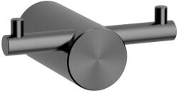 Wellis Fogas, Wellis Ischia dupla akasztó brushed gun metal grey WE00193 - zuhanykabin