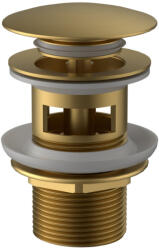 Wellis Lefolyó, Wellis mosdó lefolyó, click-clack, túlfolyós mosdókhoz, brushed gold WF00205