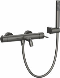 Wellis Kádtöltő csaptelep, Wellis Vito kádtöltő csaptelep zuhanyszettel brushed gun metal grey ACS0426 - mozaikkeramia