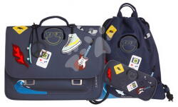 Jeune Premier Set ghiozdan școlar It Bag Midi Mr. Gadget Jeune Premier ergonomică și sac școlar pentru sport și încălțămite cu penar (JPITD23169-A)