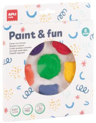 APLI Zsírkréta, állat formájú, APLI Kids "Paint & fun", 6 különböző szín (LCA20611) - tutitinta
