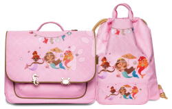 Jeune Premier Set servietă școlară It Bag Midi Mermaids Jeune Premier ergonomică și ghiozdan pentru sport și încălțăminte cu penar (JPITD26265-A)