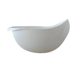 IRIS KT-001-W fehér tál szűrővel 22cm