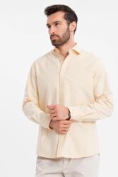 OMBRE OMBRE, Egyszínű pamuting, Halványnarancssárga, XL (OM-SHOS-0183-LIGHT-YELLOW-XL)