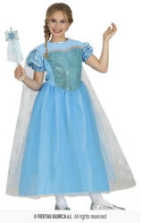 Fiestas Guirca Frozen Jégvarázs Elsa Elza hercegnő, jégkirálynő gyerek, kislány halloweeni farsangi jelmez (méret: 10-12 év) (77770)