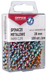 Office Products Gemkapocs, 28 mm, csíkos, OFFICE PRODUCTS, színes (D8285599) - becsiirodaker