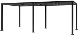 Sunflower Lamellás aluminium pergola 6x3 méter árnyékoló nyitható tetővel kerti pavilon antracit szín