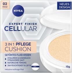 Nivea Cushion Makeup NIVEA Cellular Expert Finish 3in1 pentru ten mediu, 15g, cu Hyaluron si LSF 15 (3997165)