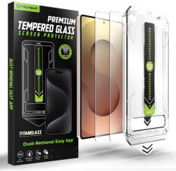 Techsuit Стъклено защитно покритие за дисплея на Samsung Galaxy S25 Ultra (2 броя) - Techsuit TitanGlass CrystalHD Tempered Glass (прозрачен) (KF2349509)