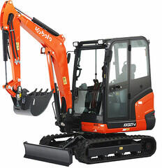 Kubota KX027 minikotró 17, 5 kW | 1498 cm³ | Ásási mélység: 2740 mm (KX027-4 GL HI)