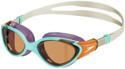 Speedo Women's Biofuse 2.0 Swimming Goggles | Design for women | Patented adjustment mechanism | Anti-fog | Waterproof | Comfortable seat Marine Blue/Pumpkin Spice/Pale One Size - 800377616735 (8-003776)