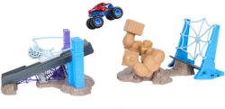 Spin Master Set de joacă Monster Jam - Spider-Man, Bătălia cu Sandman în oraș, scara 1: 64 (6076523) Figurina
