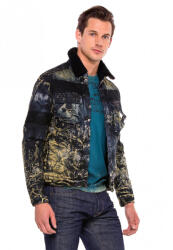 CIPO&BAXX Cipo & Baxx Divatos Téli Farmerkabát Cj245black