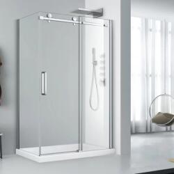 Fluminia Cabina de dus dreptunghiulara cu usa glisanta crom Fluminia Paloma 100x80 (R14RE01 100X80)