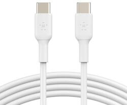 Belkin Cablu Date si Incarcare USB-C - USB-C Belkin CAB003bt1MWH2PK BoostCharge, 60W, 1m, Set 2 bucati, Alb