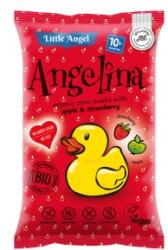 Little Angel Pufuleti Eco cu Mar si Capsuni, Angelina, Little Angel, 30 g